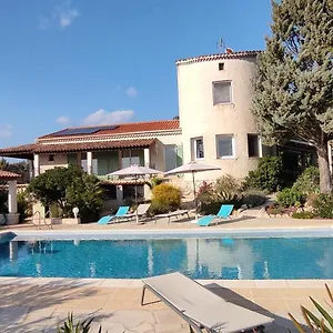 Lorgues, La Tourelle, Immense Piscine, Plongeoir, Vue, Au Grand Calme Lorgues